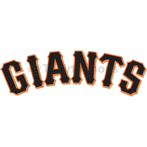 San Francisco Giants T-shirts Iron On Transfers N1897